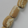 Handmade Pottery clay Beads，Column, about:17x14mm Hole:4mm,Sold by PC