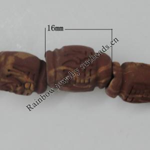 Handmade Pottery clay Beads, Lantern, about:16x11mm Hole:4.5mm,Sold by PC