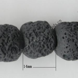 Handmade Pottery clay Beads, Drum, about:14mm Hole:5mm,Sold by PC