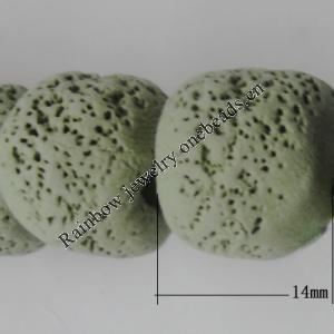 Handmade Pottery clay Beads, Drum, about:14mm Hole:5mm,Sold by PC