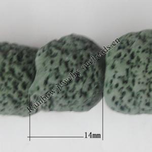 Handmade Pottery clay Beads, Drum, about:14mm Hole:5mm,Sold by PC