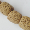 Handmade Pottery clay Beads, Drum, about:14mm Hole:5mm,Sold by PC