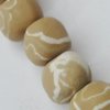 Handmade Pottery clay Beads, Drum, about:14mm Hole:5mm,Sold by PC