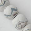 Handmade Pottery clay Beads, Drum, about:14mm Hole:5mm,Sold by PC