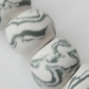 Handmade Pottery clay Beads, Drum, about:14mm Hole:5mm,Sold by PC