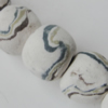 Handmade Pottery clay Beads, Drum, about:14mm Hole:5mm,Sold by PC