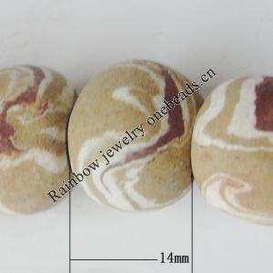 Handmade Pottery clay Beads, Drum, about:14mm Hole:5mm,Sold by PC