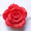 Porcelain Cabochons, No Hole Headwear & Costume Accessory, Flower Size:About 28x28x14mm, Sold By Bag