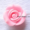 Porcelain Cabochons, No Hole Headwear & Costume Accessory, Flower Size:About 16x16x8m, Sold By Bag