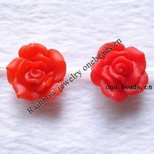 Porcelain Cabochons, No Hole Headwear & Costume Accessory, Flower Size:About 23x23x15mm, Sold By Bag