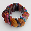 Shell Bracelets, 30x17mm Length:About 7.8 Inch, Sold by Strand