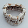 Shell Bracelets, 28x12mm Length:About 6.7 Inch, Sold by Strand