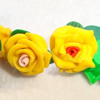 Porcelain Cabochons, No Hole Headwear & Costume Accessory, Flower Size:About 20x18x10mm, Sold By Bag