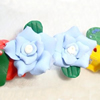 Porcelain Cabochons, No Hole Headwear & Costume Accessory, Flower Size:About 20x18x10mm, Sold By Bag