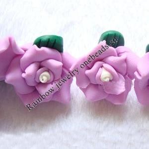 Porcelain Cabochons, No Hole Headwear & Costume Accessory, Flower Size:About 20x18x10mm, Sold By Bag