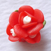 Porcelain Cabochons, No Hole Headwear & Costume Accessory, Flower Size:About 19x19x10mm, Sold By Bag