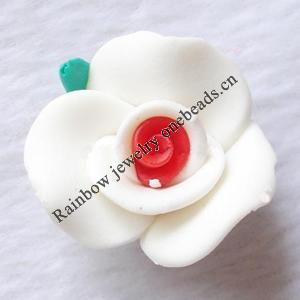 Porcelain Cabochons, No Hole Headwear & Costume Accessory, Flower Size:About 18x18x11mm, Sold By Bag