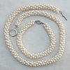 Pearl Necklace and Pearl Bracelet,Necklace Length:About 14.96 Inch Bracelet Length:About 7.87 Inch, Sold by Set