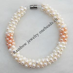 Pearl Bracelet, Length:About 7.87 Inch, Sold by Strand