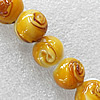 Lampwork Beads, Round 14mm Hole:About 1.5mm, Sold by PC