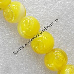 Lampwork Beads, Round 18mm Hole:About 1.5mm, Sold by PC