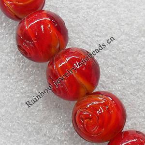 Lampwork Beads, Round 14mm Hole:About 1.5mm, Sold by PC