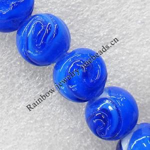 Lampwork Beads, Round 14mm Hole:About 1.5mm, Sold by PC