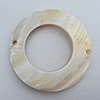 Shell pendant, Donut Outside Diameter:50mm, Inside Diameter:29mm Hole:3mm Sold by PC 