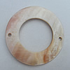 Shell pendant, Donut Outside Diameter:50mm, Inside Diameter:29mm Hole:3mm Sold by PC 