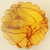 Transparent Acrylic Bead, Flower 35mm Hole:1mm, Sold by Bag 