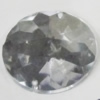 Taiwan Acrylic Cabochons with 2 Holes, Faceted Flat Round 18mm in diameter, Hole:About 1.5mm, Sold by Bag 