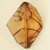 Transparent Acrylic Bead, Nugget 30x37mm Hole:2mm, Sold by Bag 