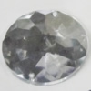 Taiwan Acrylic Cabochons with 2 Holes, Faceted Flat Round 20mm in diameter, Hole:About 1.5mm, Sold by Bag 