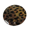 Taiwan Acrylic Cabochons with 2 Holes, Flat Round 30mm in diameter, Hole:About 1.5mm, Sold by Bag 