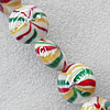 Lampwork Beads, Flat Round 20mm Hole:About 1.5mm, Sold by PC