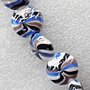 Lampwork Beads, Flat Round 20mm Hole:About 1.5mm, Sold by PC