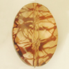 Transparent Acrylic Bead, Flat Oval 32x24mm Hole:2mm, Sold by Bag 