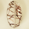 Transparent Acrylic Bead, Flat Oval 35x20mm Hole:1mm, Sold by Bag 