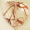 Transparent Acrylic Bead, Heart 30x30mm Hole:1.5mm, Sold by Bag 