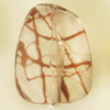 Transparent Acrylic Bead, Nugget 30x23mm Hole:1.5mm, Sold by Bag 