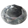 Taiwan Acrylic Cabochons with 2 Holes, Faceted Flat Round 15mm in diameter, Hole:About 1mm, Sold by Bag 