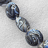 Lampwork Beads, Flat Round 16mm Hole:About 1.5mm, Sold by PC