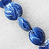 Lampwork Beads, Flat Round 16mm Hole:About 1.5mm, Sold by PC