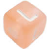 Acrylic Alphabet(Letter) Beads, Frosted Surface，Cube, 10x10x10mm, Sold per pkg of 500