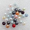 Imitation Pearl Acrylic beads,jewelry finding beads, Mix Color Round 3mm, Sold by Bag