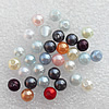 Imitation Pearl Acrylic beads,jewelry finding beads, Mix Color Round 4mm, Sold by Bag