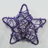Iron Thread Component Handmade Lead-free, Star 39mm, Sold by Bag
