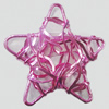 Iron Thread Component Handmade Lead-free, Star 40mm, Sold by Bag