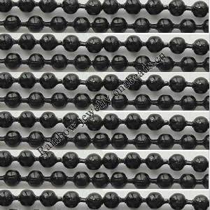  Iron Ball Chain beads, Lead-free, Bead:3.2mm, Sold by Group  