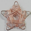 Iron Thread Component Handmade Lead-free, Star 40mm, Sold by Bag